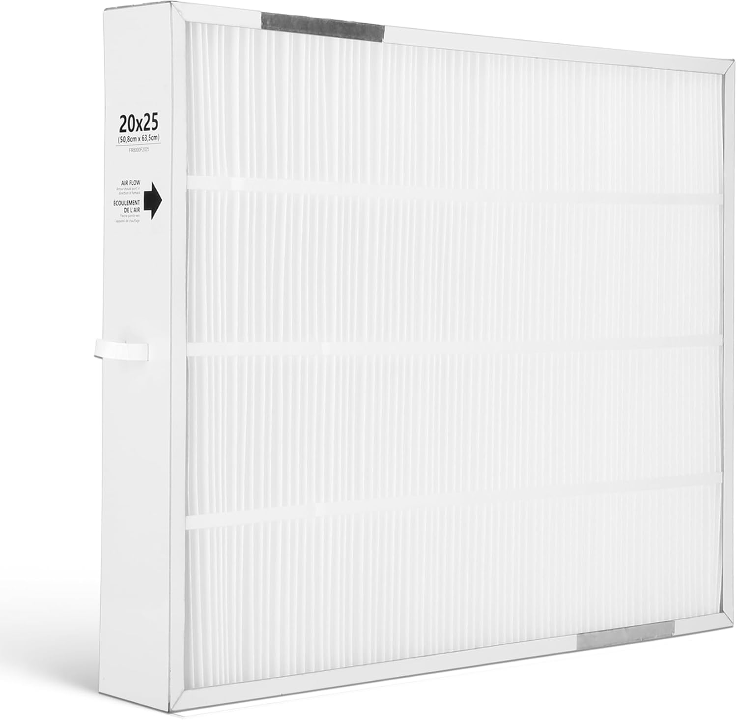 FR8000F2025 pleated air filter 2025 MERV 16, Compatible with Honeywell FH8000A2520 Air Handler, Replaceable TrueCLEAN Replacement Filter