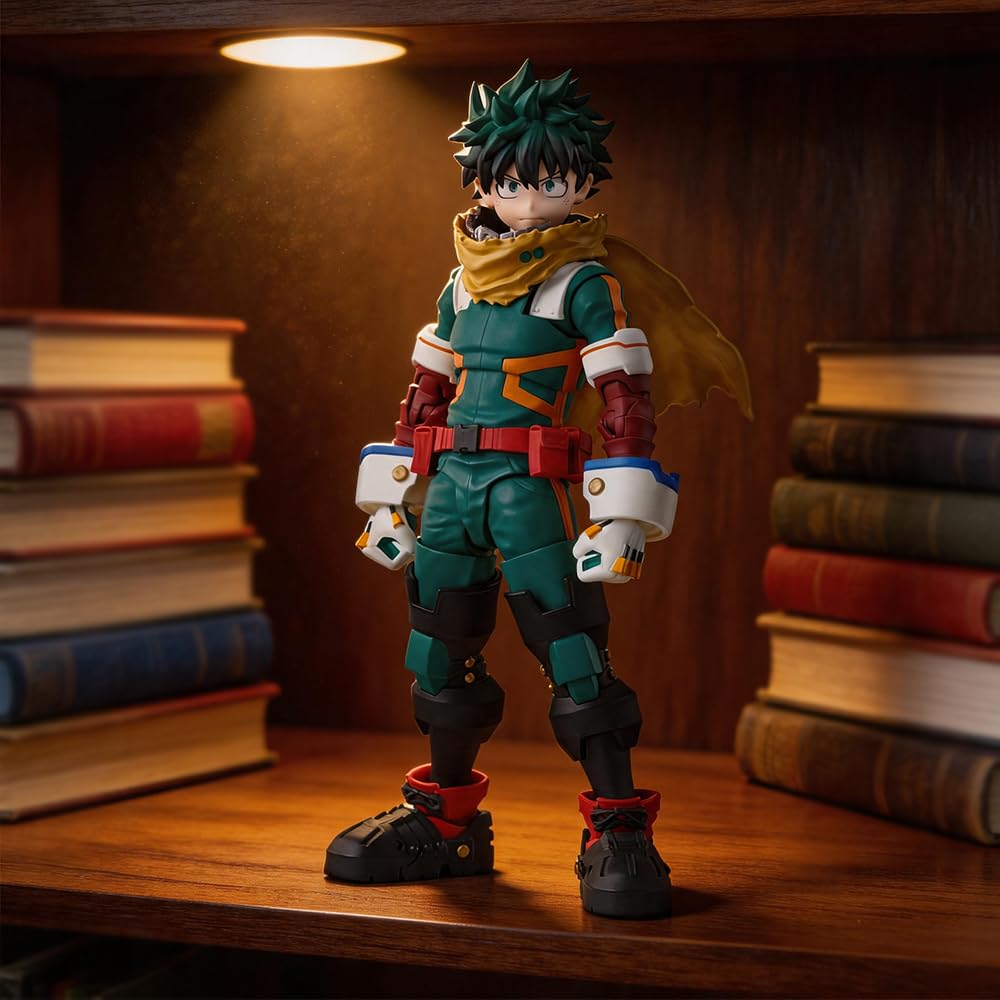 Zhongkaihua Midoriya Izuku Figura de Acción con caras intercambiables, MHA Izuku Figurina de 15 CM de PVC articulado estatua móvil regalos de colección
