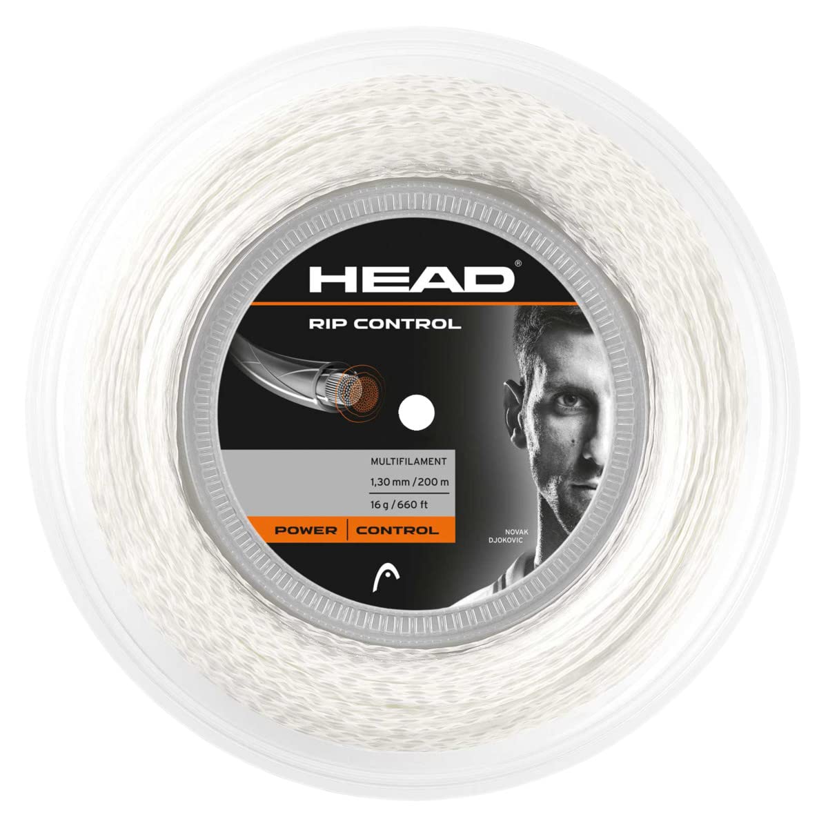 HEAD Rip Control' Rakieta czysta lina dla dorosłych, biała, 16
