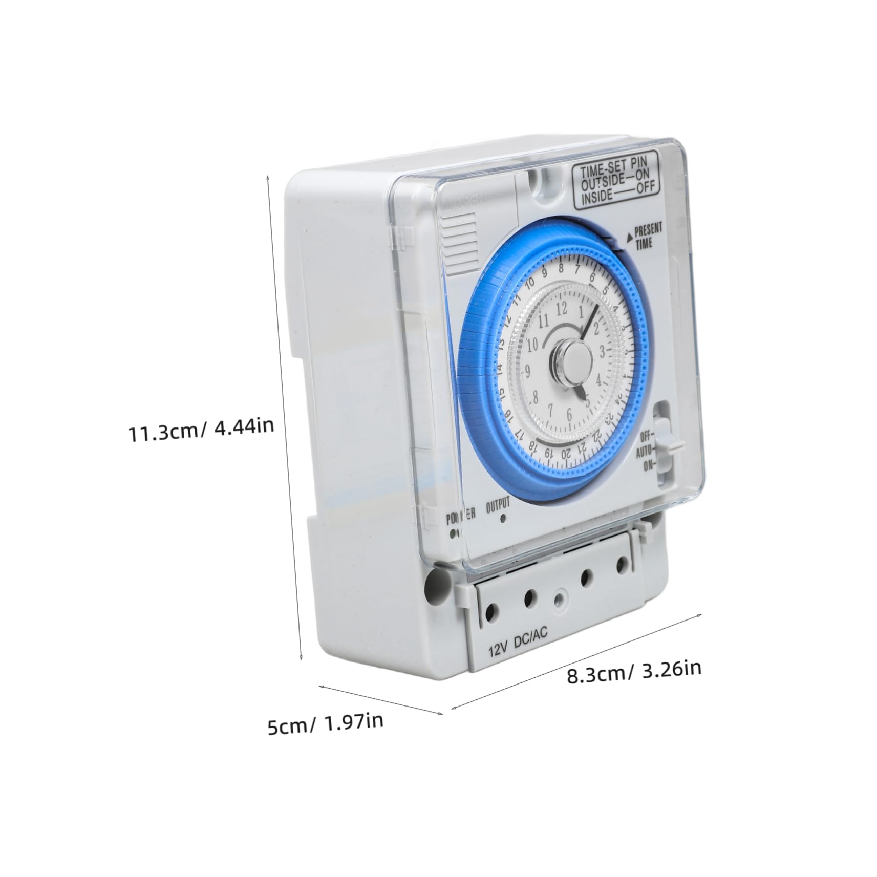 POPETPOP Enchufe Exterior Timer Digital Digital Preciso Interruptor de Control de Mecánico Mecánico Interior de Cuenta Regresiva Mecánica Interior para La (12VAC/ Egg Egg Temporizador