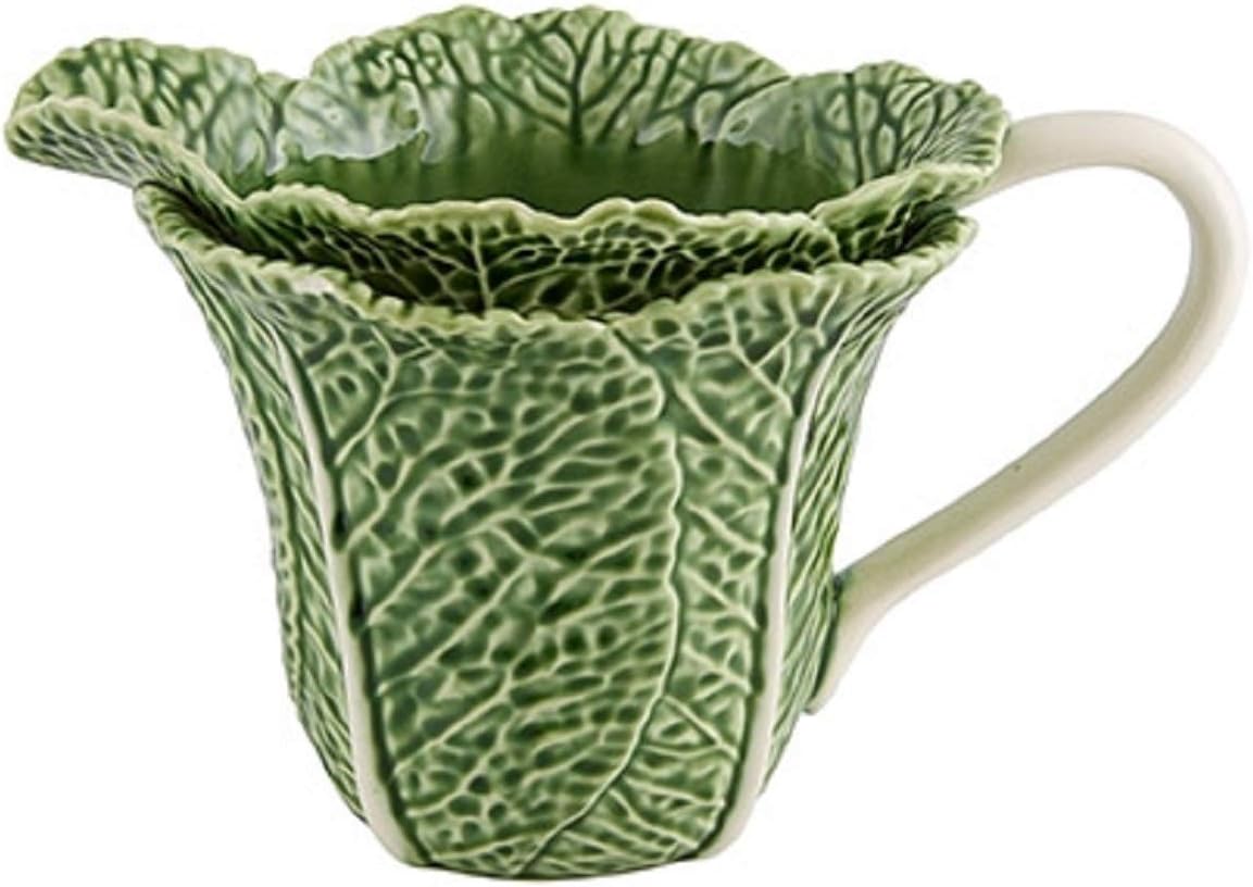 Bordallo Pinheiro Green Cabbage Pitcher