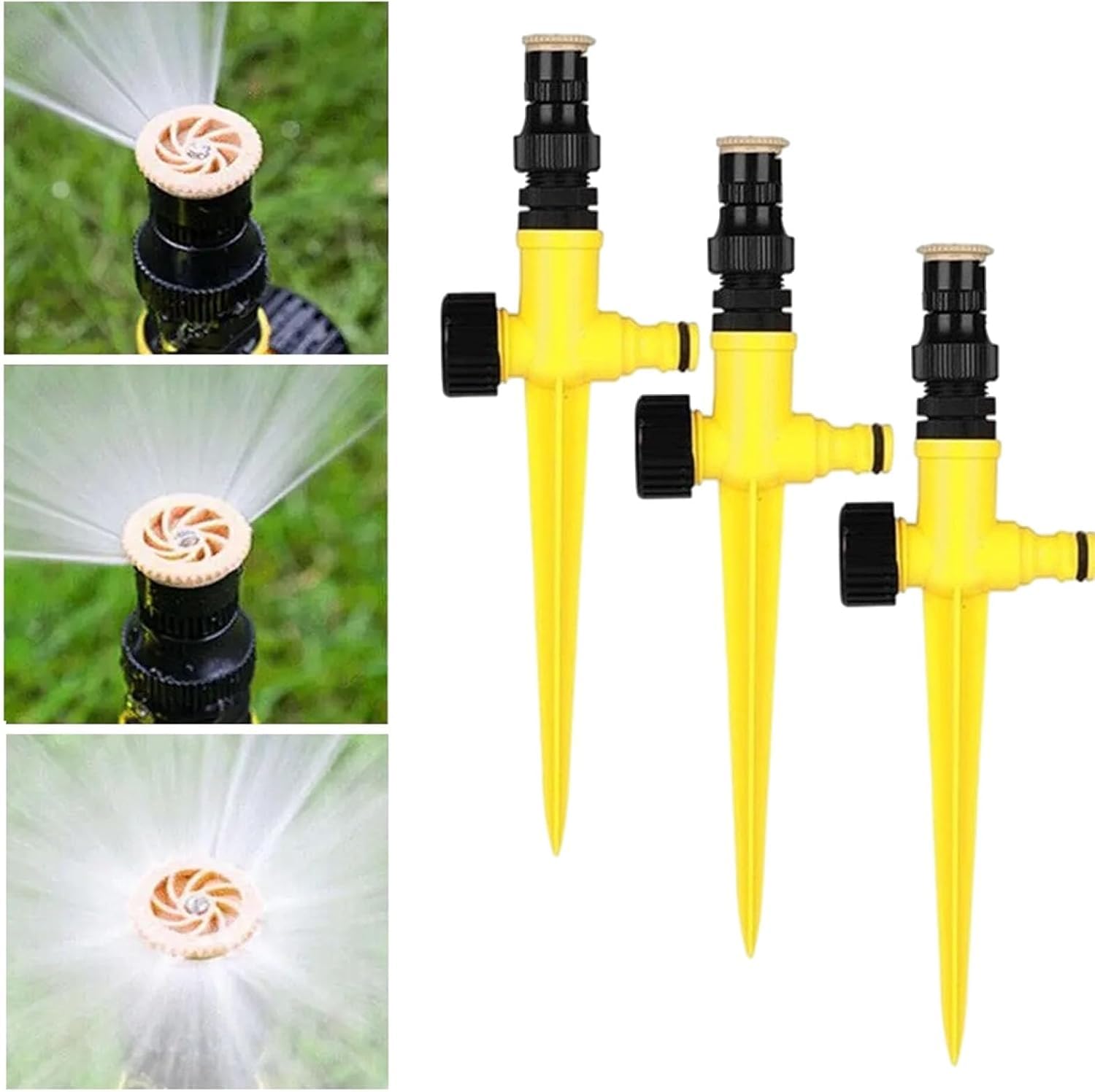 Arrosage pour plantes de pelouse et fleurs - Kit de 8 arroseurs rotatifs 360°