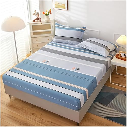 Miniatura 1 de Sábana bajera ajustable tamaño California King, sábana bajera ultra suave con bolsillo profundo, sábana inferior de algodón, cómoda y lavable, 1