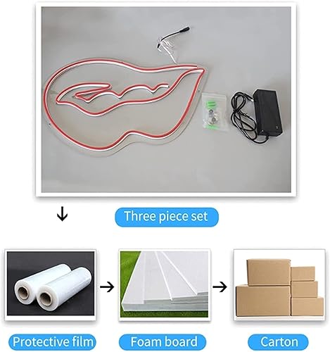 Miniatura 7 de BONOCO Letrero de neón personalizado con luces LED de neón letrero de neón personalizado de 12 V acrílico transparente 3D flexible arte visual para