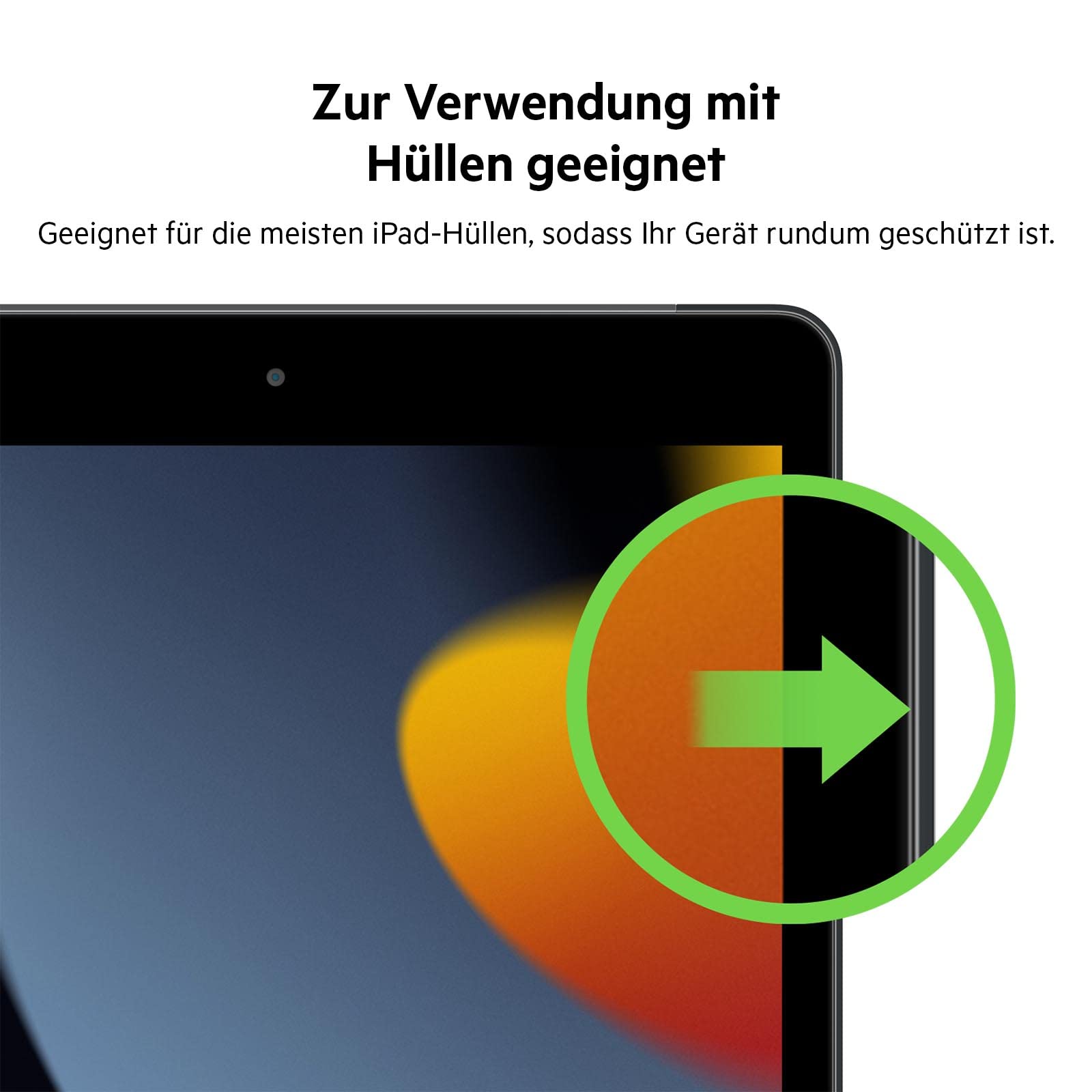 Belkin ScreenForce TemperedGlass Displayschutz für iPad 9, iPad Pro 10,5 Zoll, iPad Air 3, iPad 8 und iPad 7; kompatibel mit dem Apple Pencil; Positionierungsschale enthalten