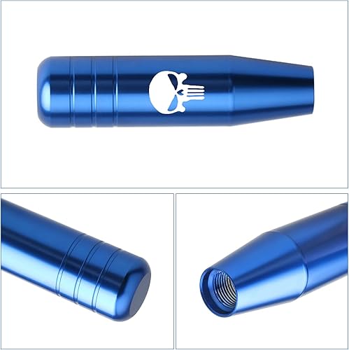 Miniatura 4 de Jawmoy 1 perilla de transmisión de automóvil, manija de palanca de cambio de metal de mano pesada de 5.11 x 1.37 pulgadas, accesorios decorativos