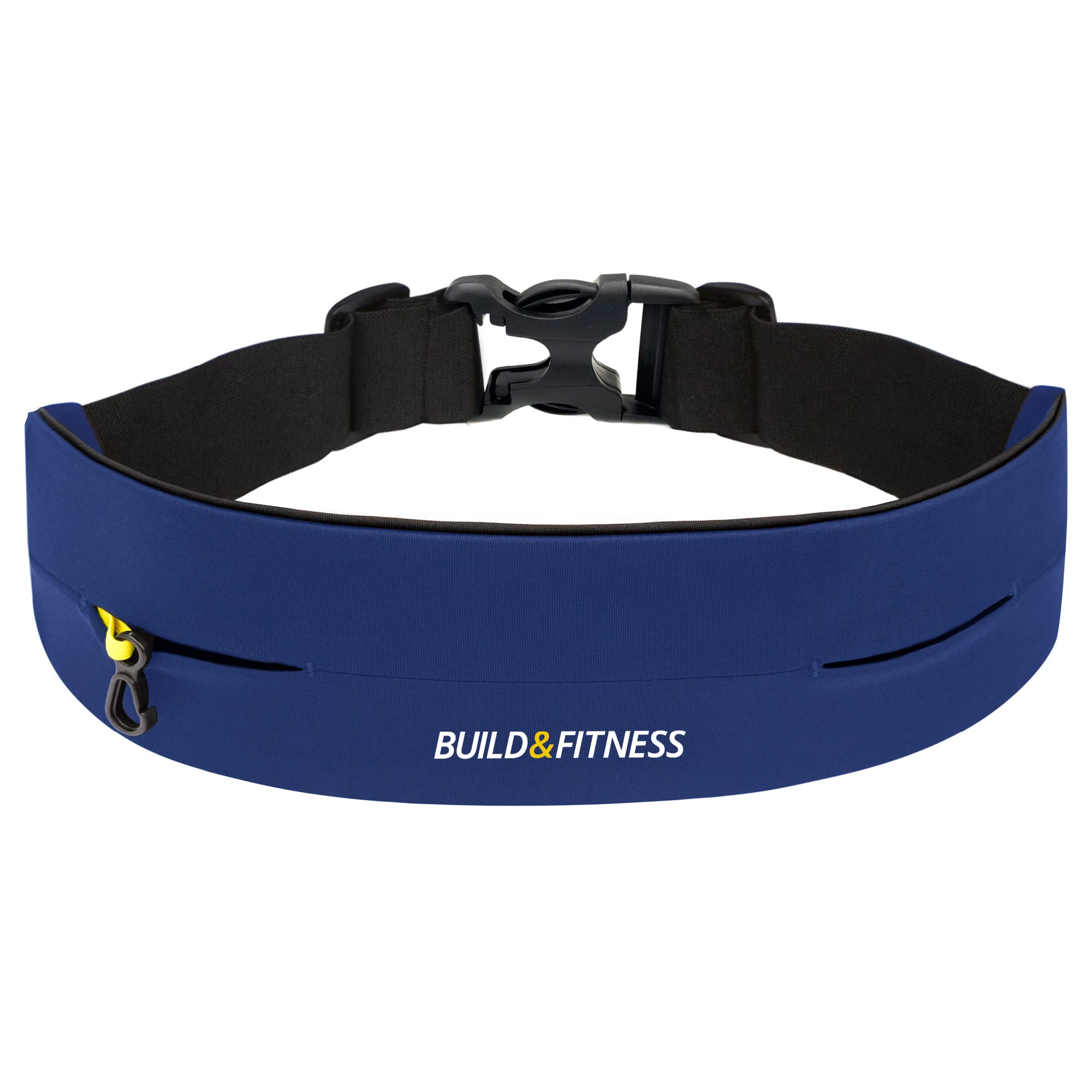 Build & Fitness Ceinture De Course Avec Fermeture éclair YKK - Taille Réglable, Clip Pour Clés - Convient Pour Tous Les Smartphones, Clés, Cartes - Sac Banane Pour Homme Et Femme