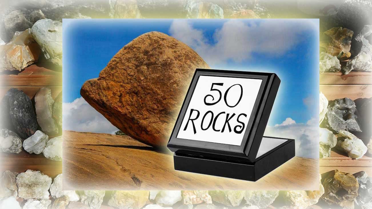 岩石標本　‐ ROCK COLLECTION ‐ Amazon | SCIENCE Rockin'Collection 50「deluxe 岩石標本50種類