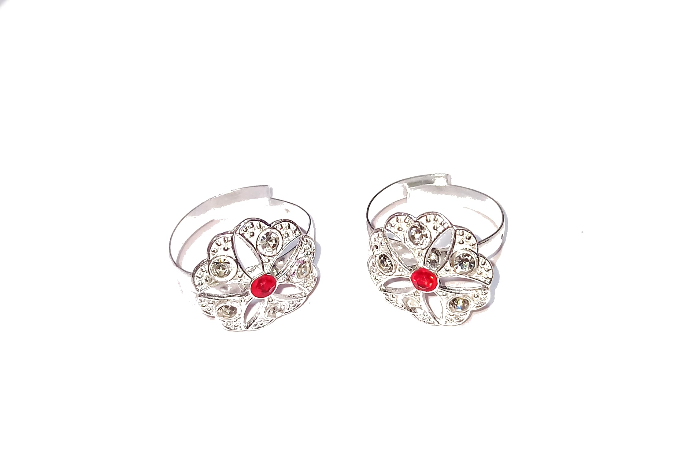 Adhira's Silver Adjustable Daily Used Toe Rings/bichiya/jodavi/masoli For Womens(204)-image-7