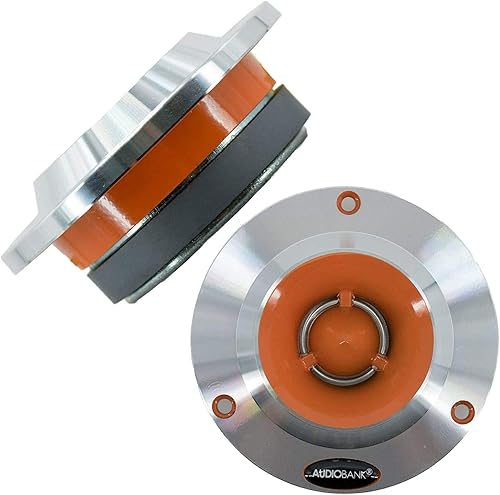 Miniatura 4 de 4X Audiobank TW220 3.75 pulgadas, 600 vatios, audio para automóvil, alta resistencia, compresión, titanio, súper bocina, tweeter total, 1200 vatios,