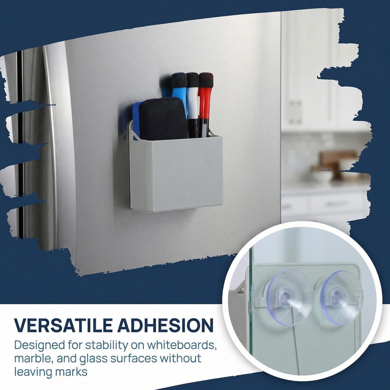 VILLCASE 2 Pack Pen Holder with Suction Cup Marker Pens Organizes image 4