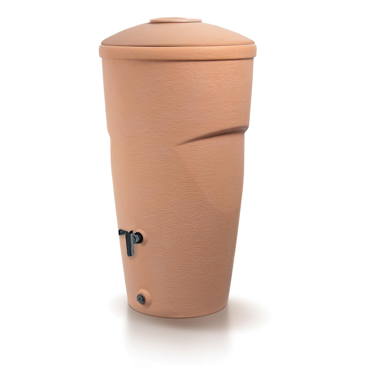Serbatoio per Acqua Piovana Wallycan 270L | 60,2x73,1x127,8 cm | 2 Punti di Attacco | Incluso Rubinetto e Sistema di Raccolta Acqua | Cisterna da Giardino | Colore Terracotta Design Moderno