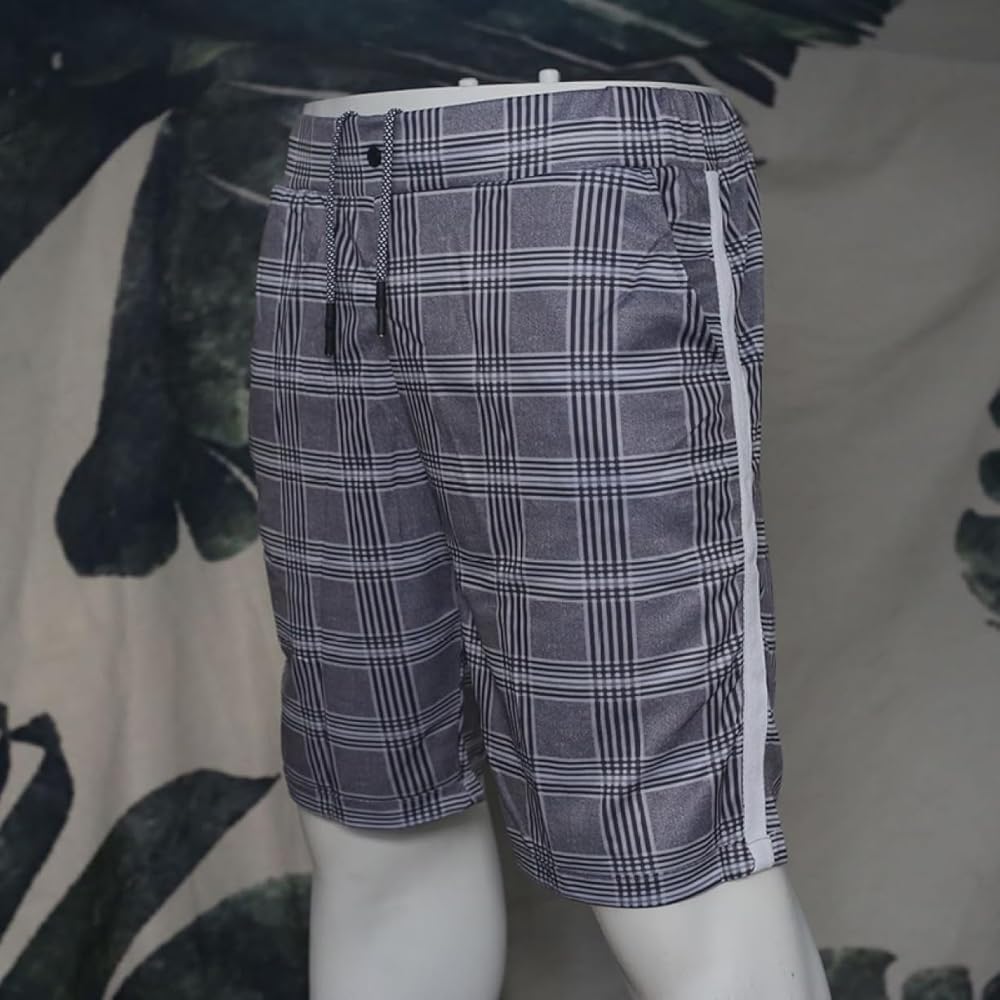 【未使用】rough＆swell チェック柄 ハーフパンツ メンズL rough＆swell チェック柄ハーフパンツ メンズL メンズウェア