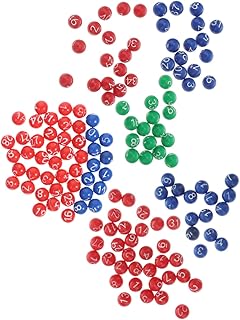 TOYANDONA 3 Pacotes De Bola De Máquina De Loteria Bolas De Bingo De Plástico Gaiola De Roda De Bingo E Bolas De Jogo De Porco Bolas De Sorteio Bolas De Jogo Bolas De Números Para Sorteio