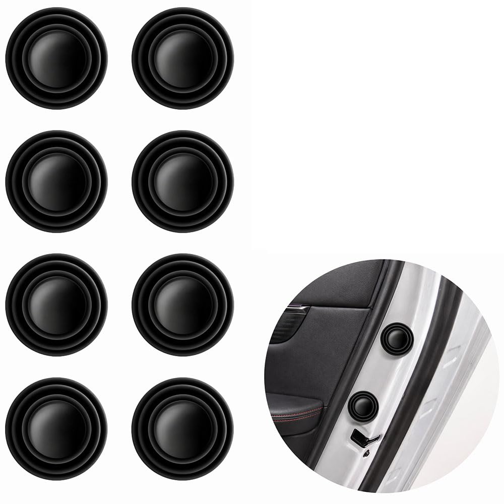 Anxinn Car Door Shock Absorber Silicone Pads for Peugeot 3008 (T84 P84 P64 2008-2025 2026), 8 Pack Dampener