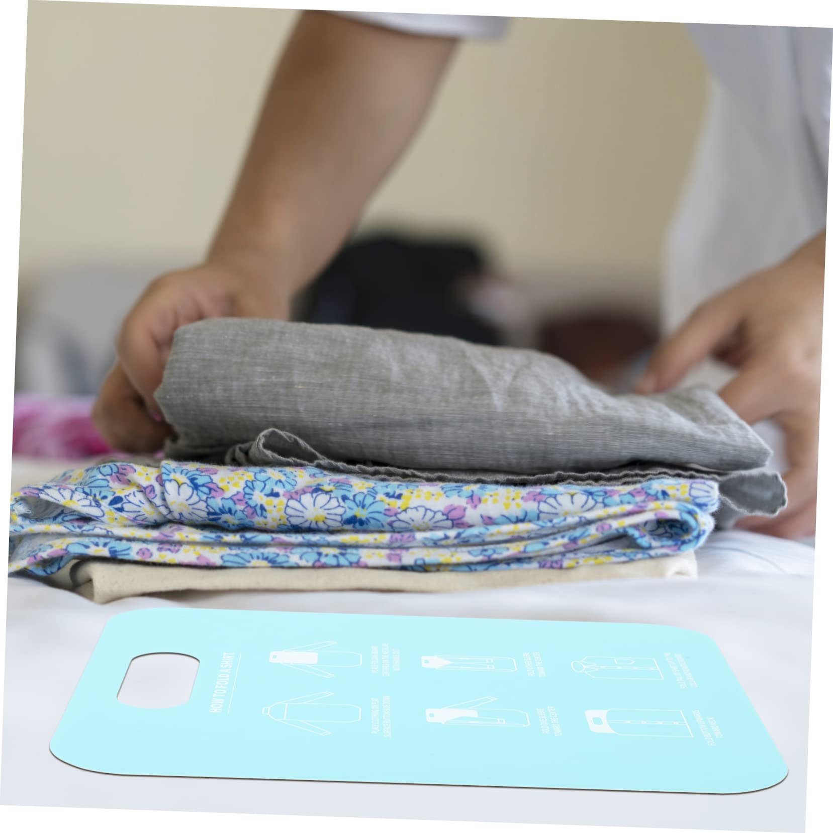 KOMBIUDA 2pcs Shirt Folding Board Easy Use Garment Folder for Adults Compact Material for Organizing Shirts Closets Lightweight and Space-Saving