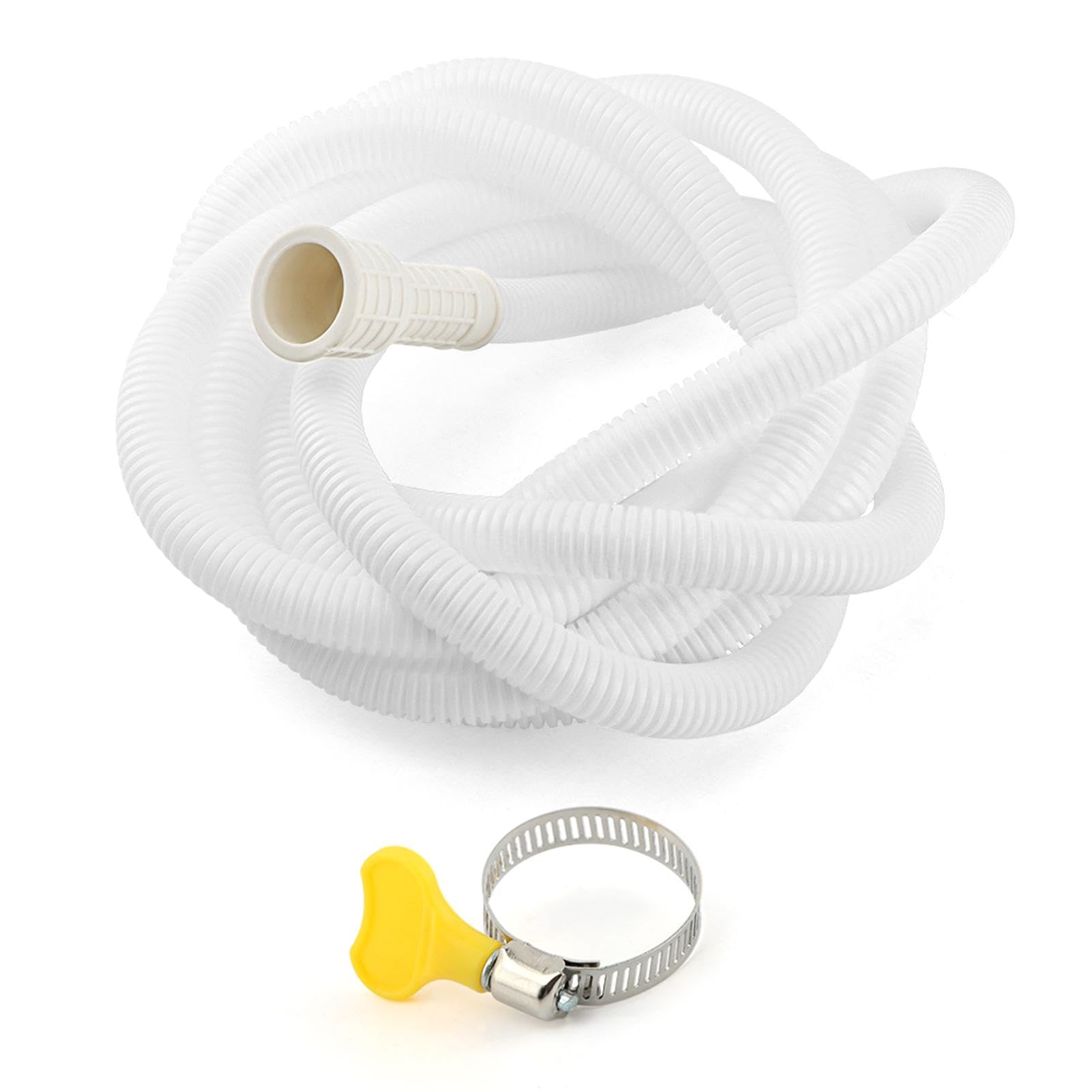 Air Conditioner Drain Hose Kit, with Cuttable Rubber Adapter & Connect Clamp Flexible Universal Drain Hose for Most Dehumidifier and Air Conditioner(Color:4m/13.12ft)