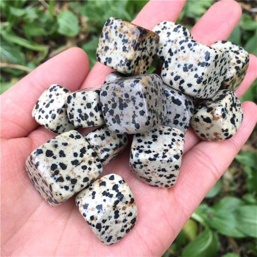 Cristaux de quartz naturels en vrac pour méditation maison et décoration cube de pierre tachetée 100g