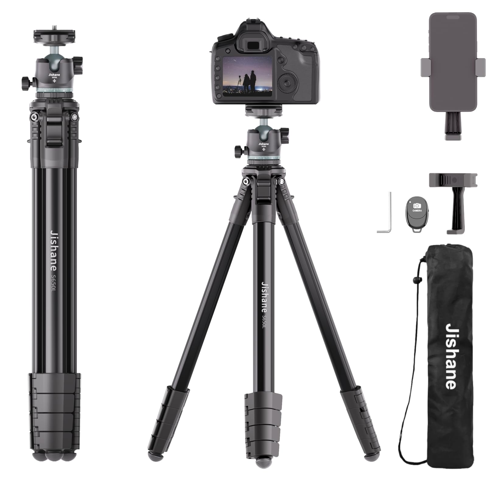 Jishane 72 Inch Travel Tripod