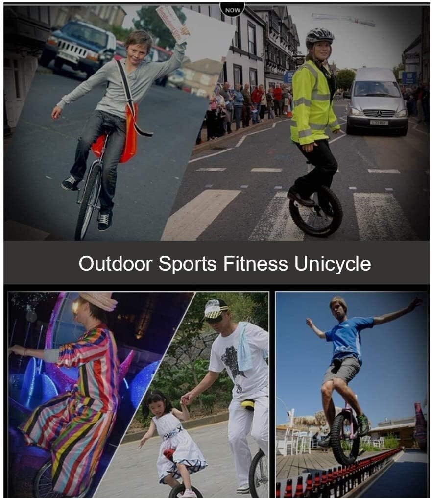 MDybf Adult Unicycle Junior Unisex, 18 Inch Wheeled Unicycle, Outdoor Exercise and Fitness, Fitness Acrobatics Unicycle