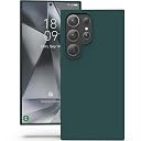 YATWIN Silicone Back Case for Samsung Galaxy S24 Ultra, Soft-Touch Phone Back Cover for Samsung Galaxy S24 Ultra - Dark Green gallery image