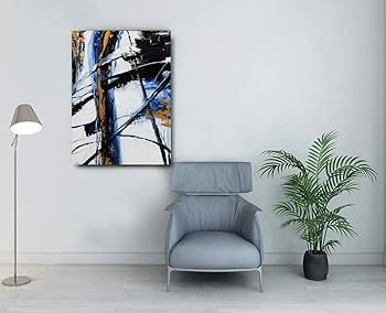 Amazon.co.jp: Yihui Arts 抽象ウォールアート グランジ カラー