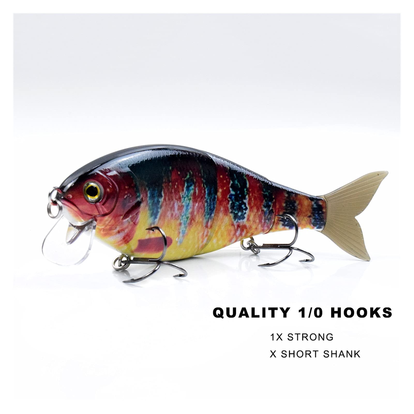 Señuelos de Pesca Señuelos de Pesca Se Mantiene el Cebo Fuerza de Pesca 3 Secciones Soft Tail Flotante Wobble Retó Switebait Pesca Tackle Shad Lure 7in Cebos Artificiales (Color : 3)