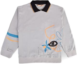 جاكيت سويت شيرت قطن برقبة دائرية ضيقة للبنات من جونيور، عبوة من قطعة واحدة