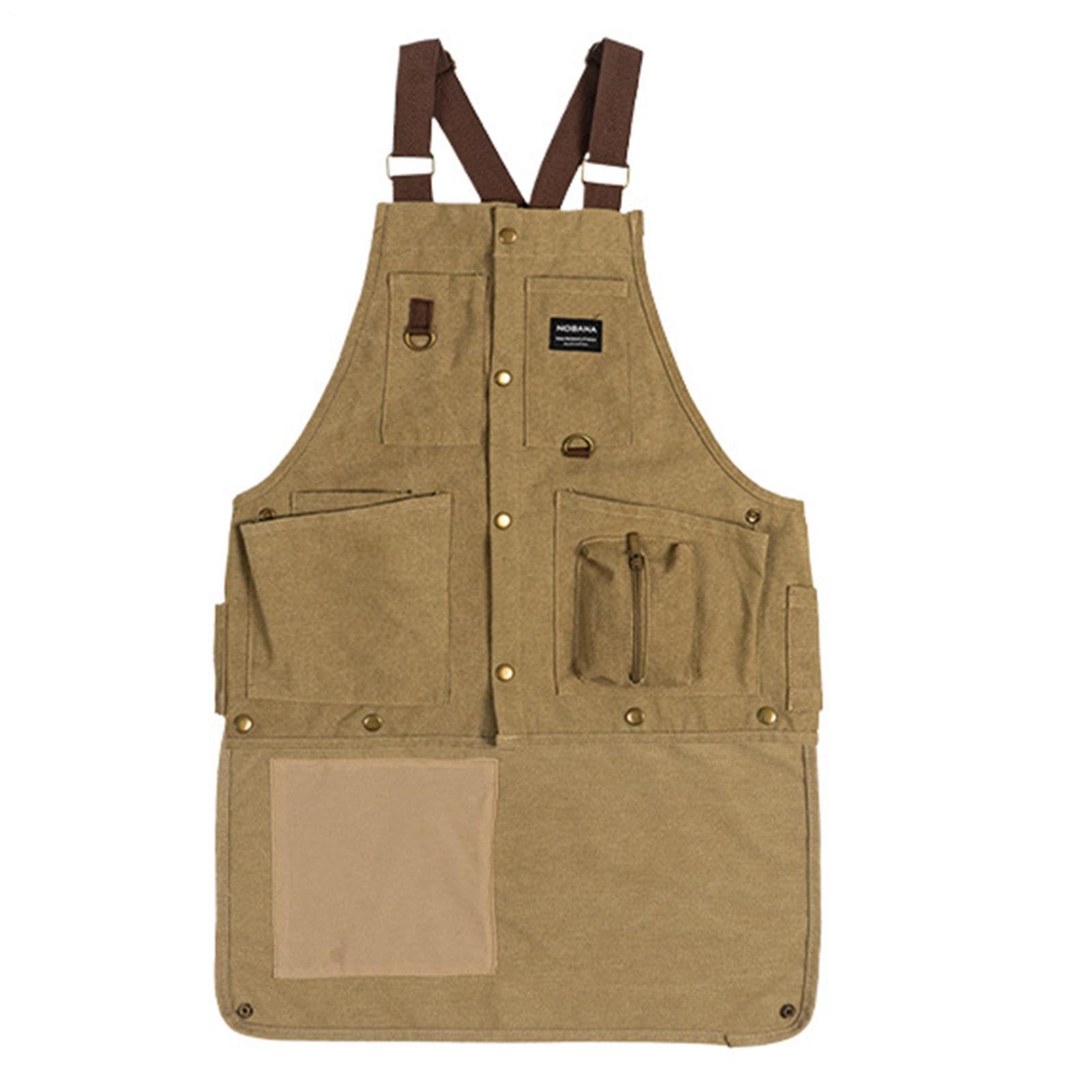 Gilet de photographie – Tablier de cuisine multifonctionnel avec poches, tablier d'extérieur et gilet réglable | Veste de travail légère pour la pêche, le camping, le jardinage, la photographie, les v