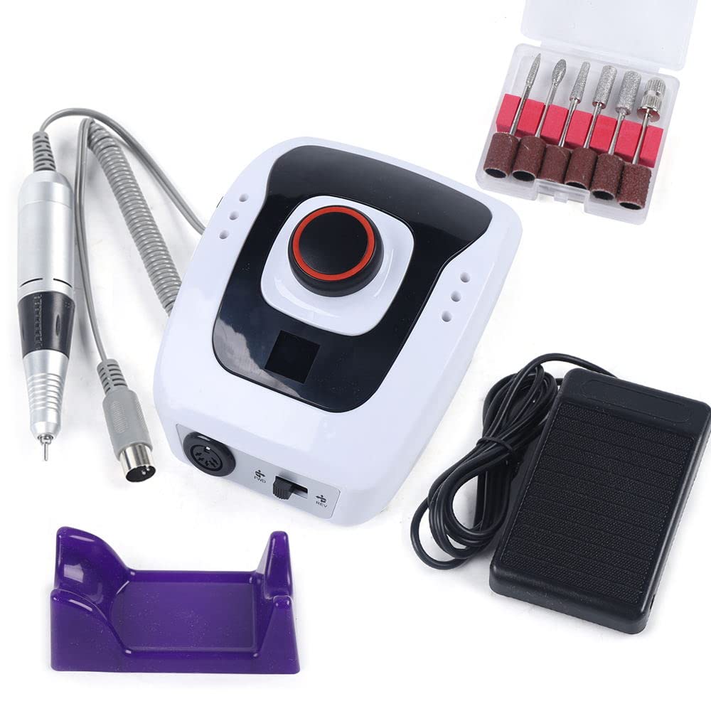 Profesjonalna frezarka do paznokci, elektryczna frezarka do paznokci, zestaw 35000 obr./min, wiertarka do manicure, pedicure, do studia paznokci/salonu