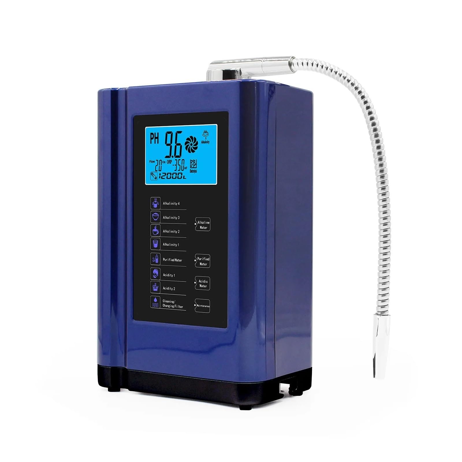 Filtro de agua debajo del fregadero, Purificador de máquina neradora de hidróno ionizador de agua, produce de filtro de agua de ácido alcalino PH 3,5-10,5 for el hogar para su cocina, baño, RV u ofici