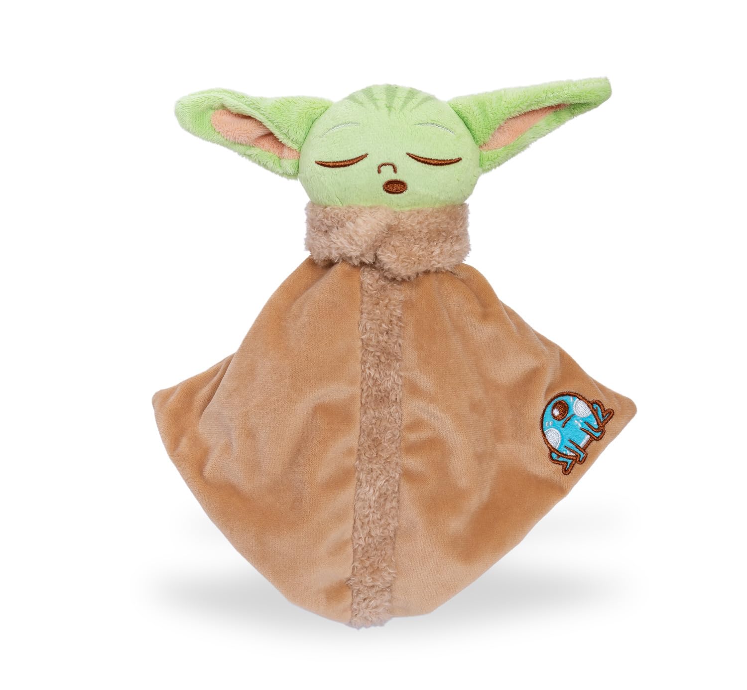 Simba Star Wars Grogu Head with Comforter 100% GRS Recycled Plush Toy, Cuddly Stuffed Toy, Soft Plush, Gift Idea for Children and Fans, from 0 Months