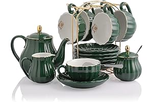 Elegant Jade Tea Service: A Royal Treat for Tea Enthusiasts