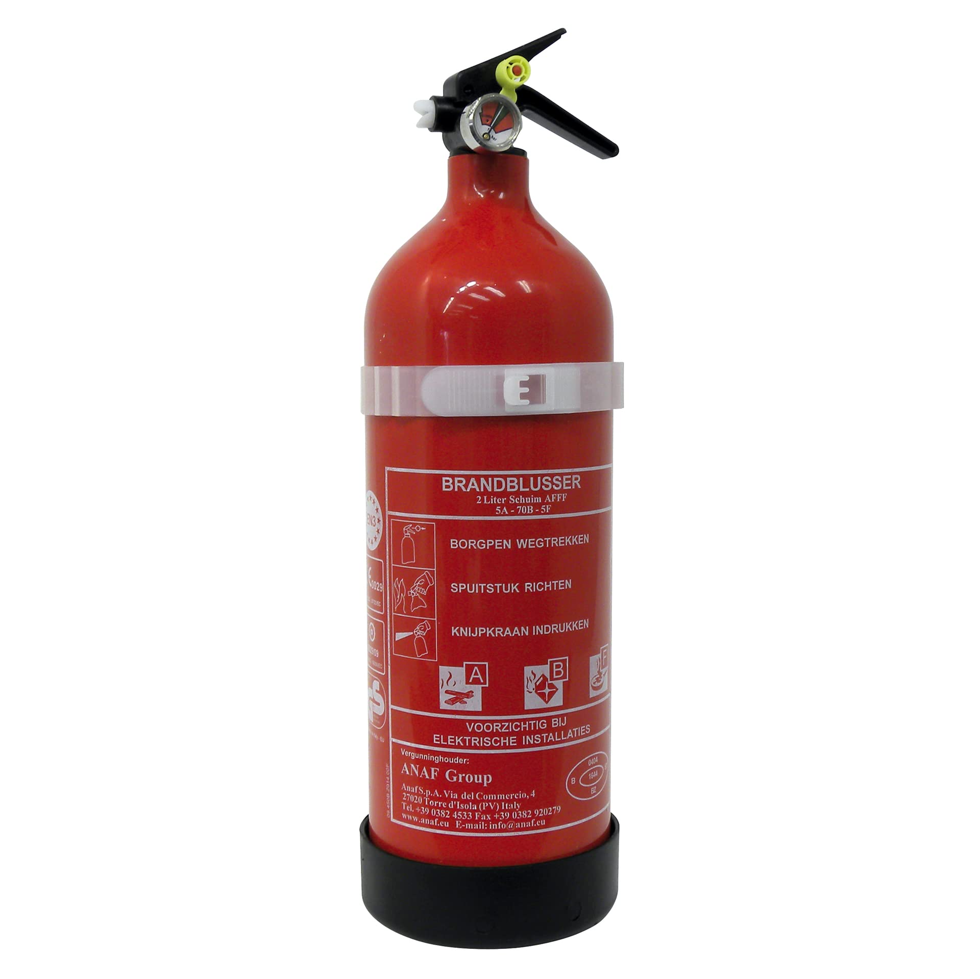 ANAF Extincteur mousse A/B/F 2 litres avec jauge de pression