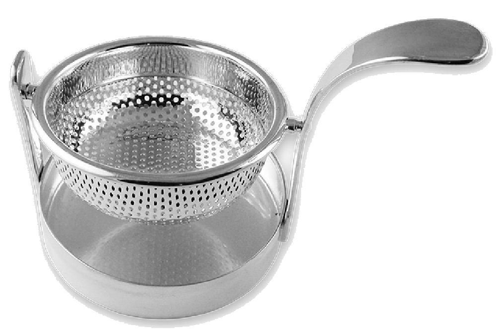 Plateau plaqué argent de service de table avec crépine de drainage