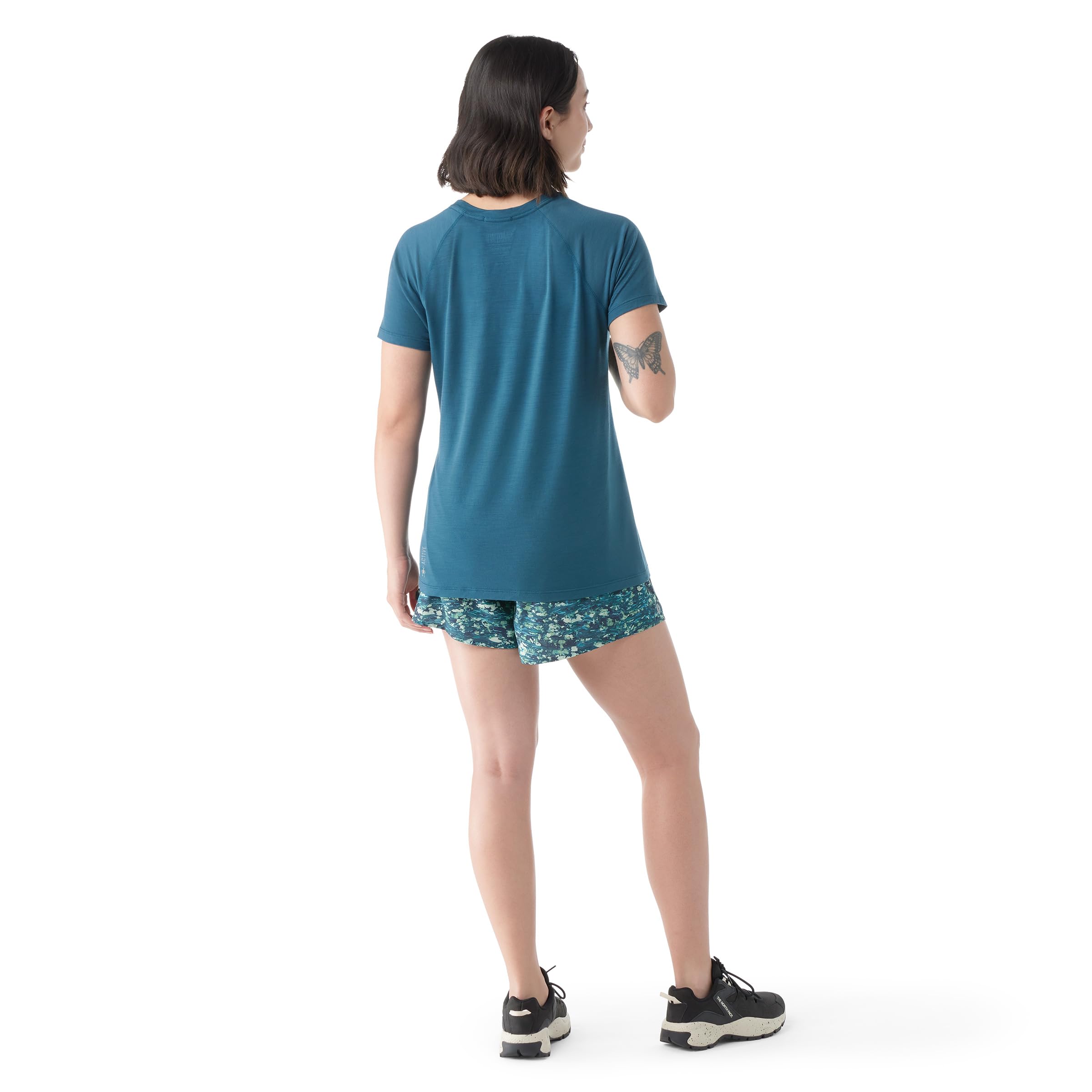 Smartwool Damen Women's Active Ultralite Short Sleeve | Kühlender TENCEL-Mix, luftig-leichtes Gefühl, geruchshemmend, weich für Reisen und Bewegung