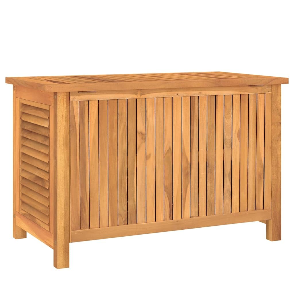 Fengshui Scatola da giardino in legno di teak, 90 x 50 x 58 cm, in legno | sacchetto in PE impermeabile, vernice a base d'acqua, molto spazio, istruzioni di montaggio incluse (lingua italiana non