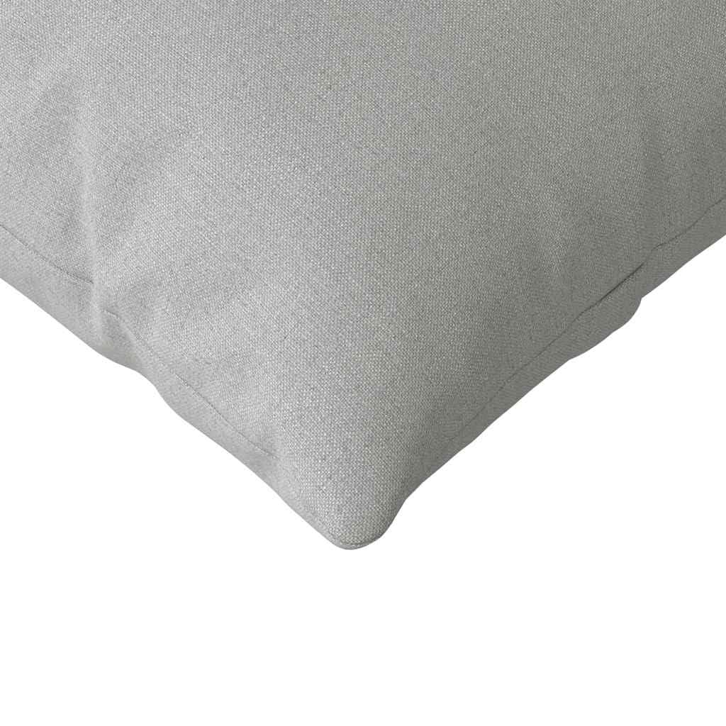 2 cojines de sofá de tela gris nube de 200 x 40 cm con fundas extraíbles acolchadas para salón, comedor, oficina, versátil, ergonómico, antideslizante, lavable