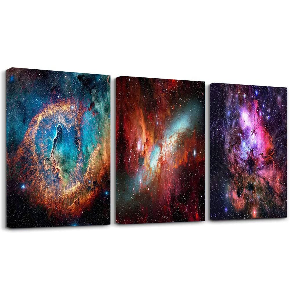 pchmcu 3 Pack Galaxy Diamond Painting Kits for Adults,5D Diamond Art Painting,DIY Full Drill Crystal Rhinestone Arts and Crafts,Gem Art Star Painting with Diamond Home Wall Decor 9.8x13.8 inch