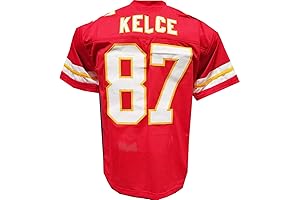 Red Kelce Youth Custom Stitched Kids Jersey - Medium Size