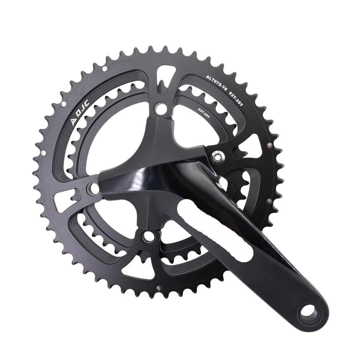 Platos para Bicicletas Plato de Bicicleta Carretera 110bcd 4 Pernos Ovalado Redondo 2X Plato Doble 52t 36t Unisex
