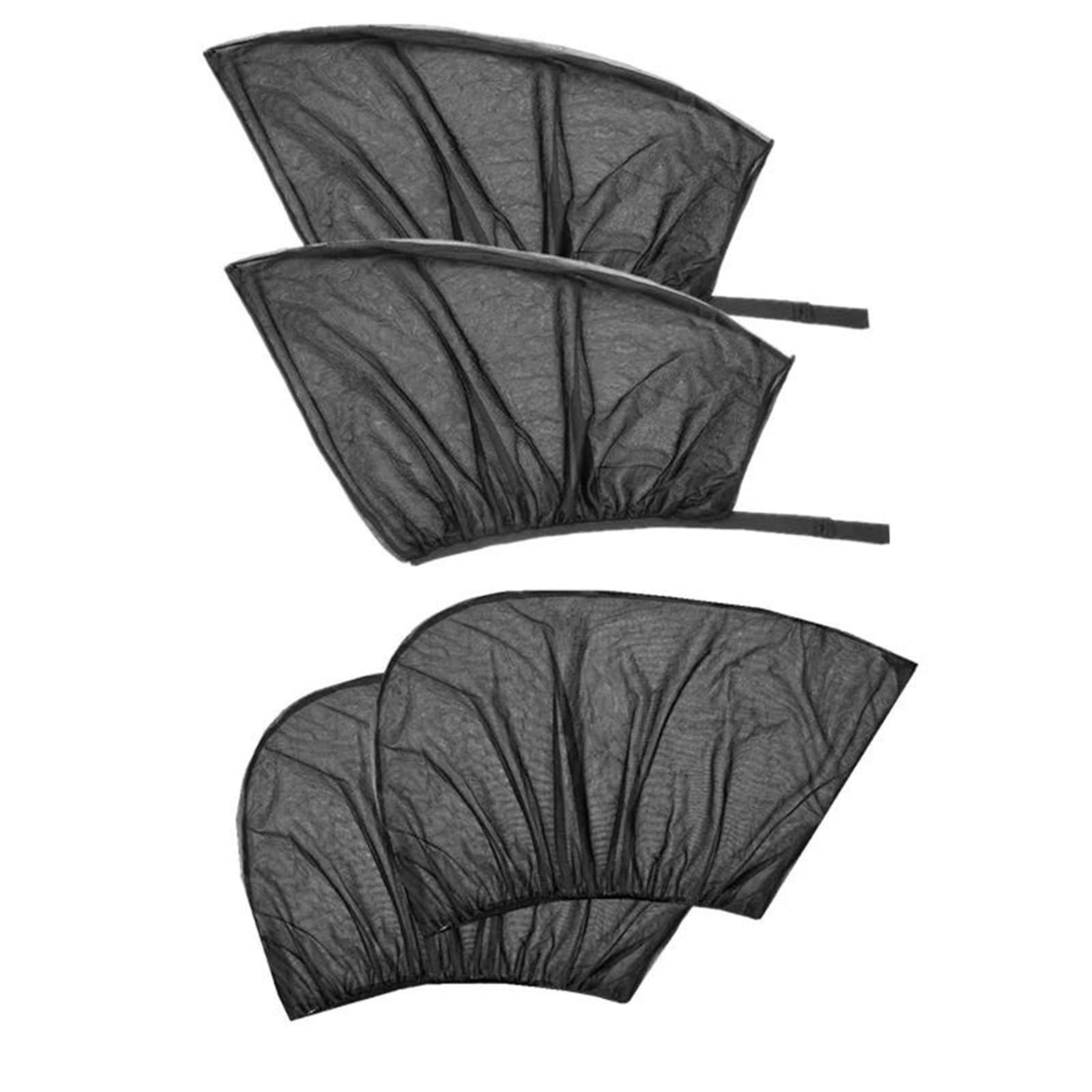Auto Protección Ventana Parasol De Malla Para Ventana Delantera Y Trasera Coche Paquete De 2 O 4 Unidades Para Sedán SUV MPV(4 Pack)