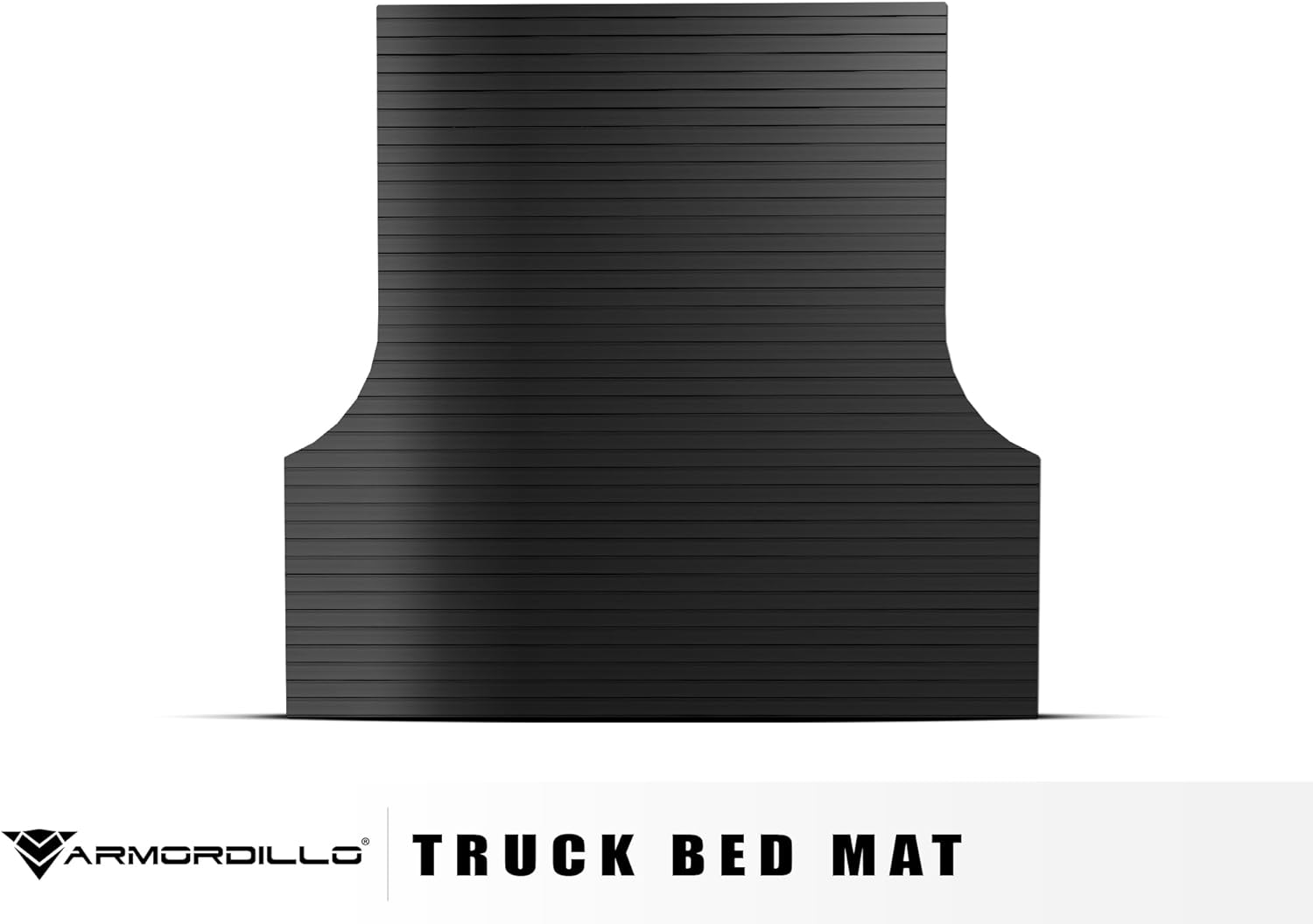 Armordillo Horizontal Line Rubber Truck Bed Mat|Compatible with 2022-2024 Nissan Frontier 5 Ft (60") Short Bed|8717868|Black|Mat Liner