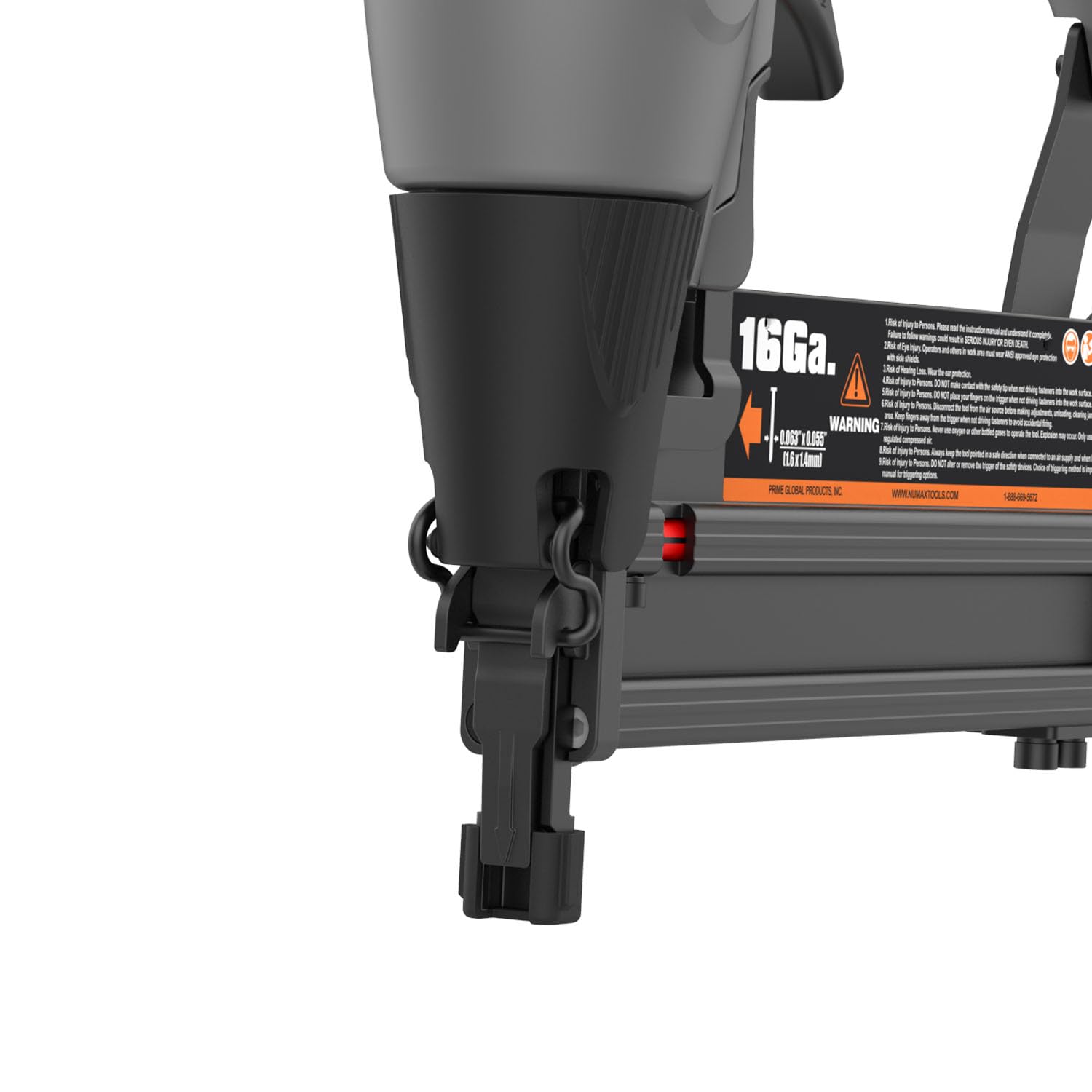 NuMax SXL31 Pneumatyczna gwoździarka i zszywacz 3 w 1, 16 Gauge, 18 Gauge, ergonomiczny i lekki pistolet do paznokci, bez końcówki marcowej do wykończenia, gwoździ i zszywek