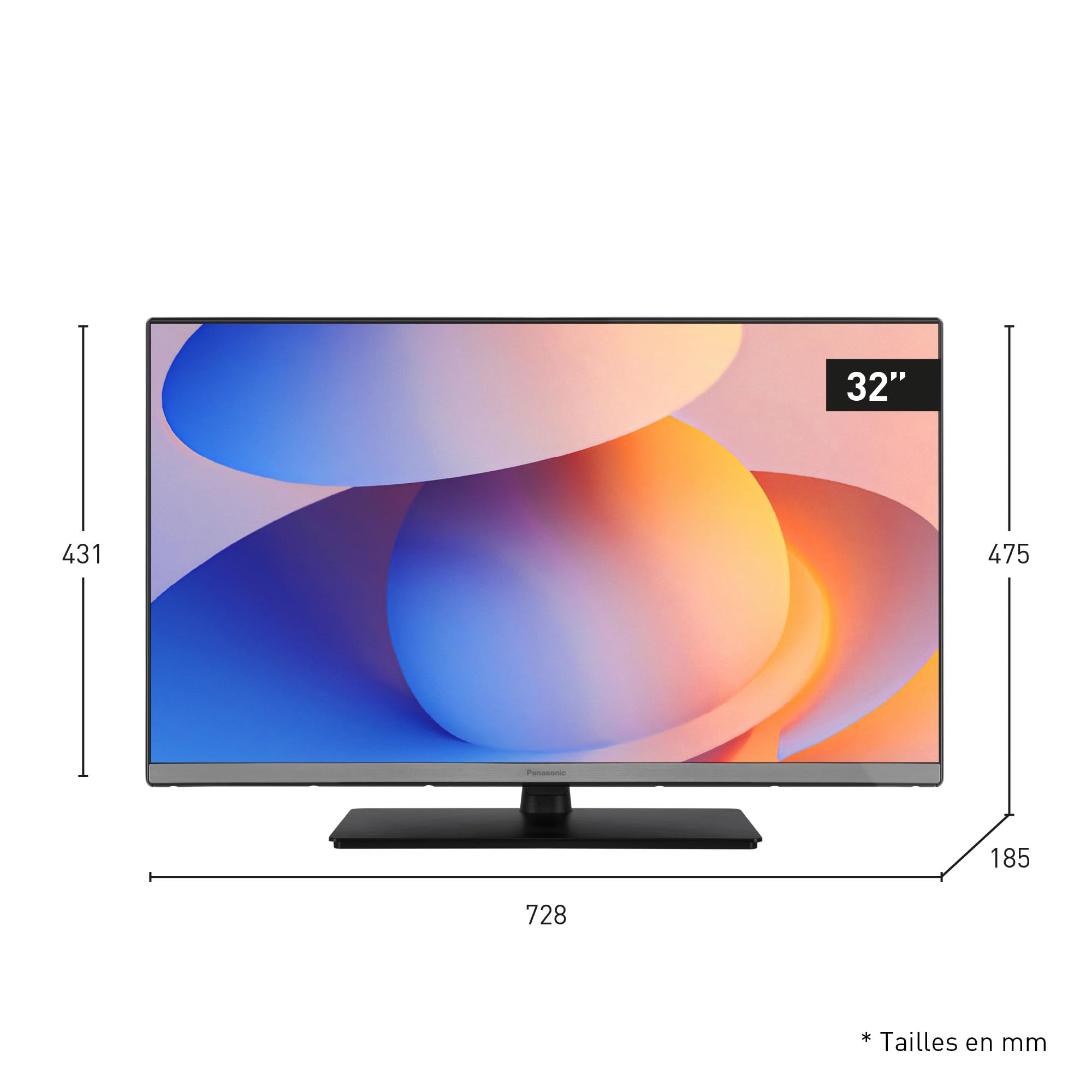 Panasonic TB-32S40AEZC, 32 Pouces HD LED Smart TV,TiVo | Google & Contrôle Vocal Alexa, Mode Jeu, Lecteur Média, HDR, HDMI, WLAN, Téléviseur Intelligent, Série S40