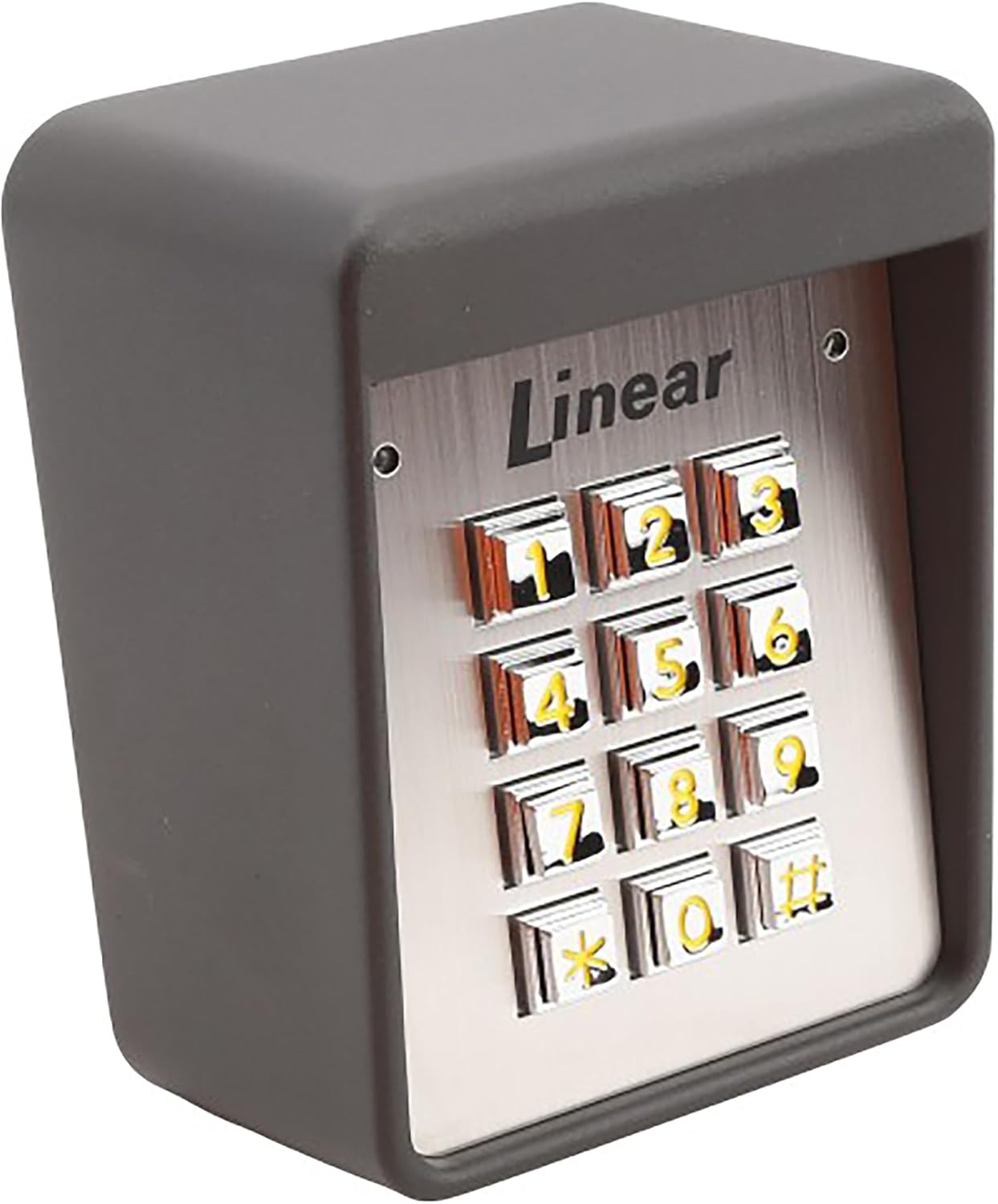 Linear AK-11 ACP00748 Exterior Surface Mount Keypad Weather-Resistant Digital Access Control System with 480 Programmable Codes Dual Relays & Anti-Passback