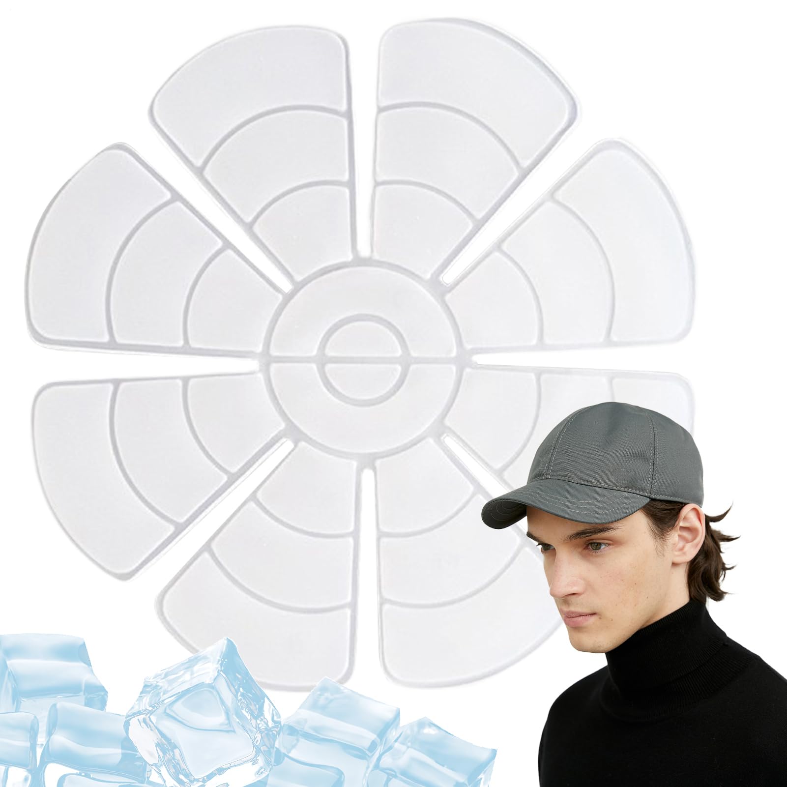 Safety Helmet Cooling Liner, Safety Helmet Cooling Pad, Soothing Heat Resistant Ice Bags for Personal Care Head Riding