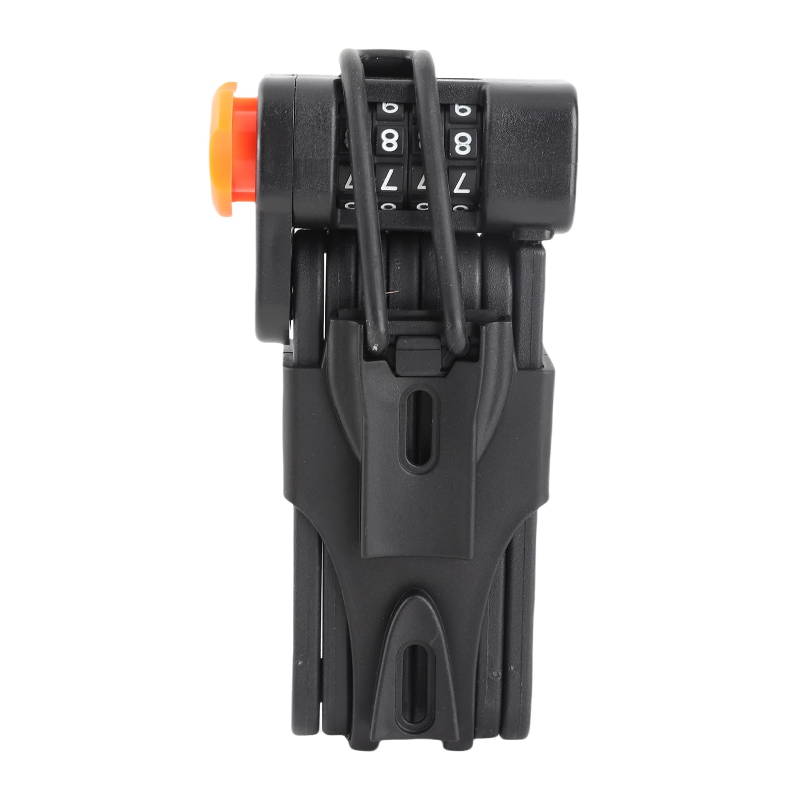 Lucchetto per bici pieghevole in acciaio legato ad alta resistenza - Password antifurto con combinazione a 4 cifre - Proteggi due biciclette contemporaneamente - Design portatile
