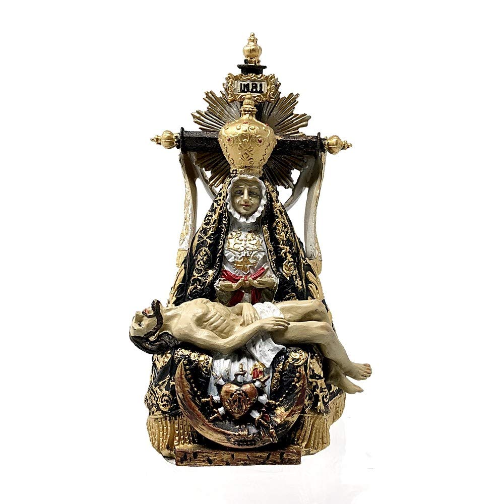 Virgen Angustias Figura 15 cm. patrona de Granada Imagen Resina