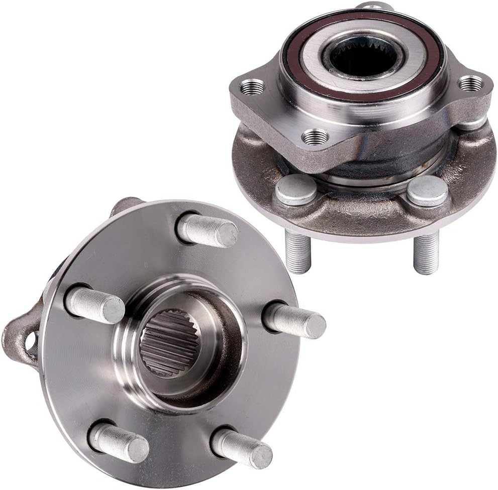 cciyu 513220 Wheel Hub and Bearing Assembly for Subaru Legacy Outback Front Wheel Hubs with ABS 5 Lugs (2)